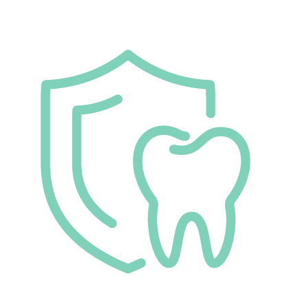 shield with tooth icon